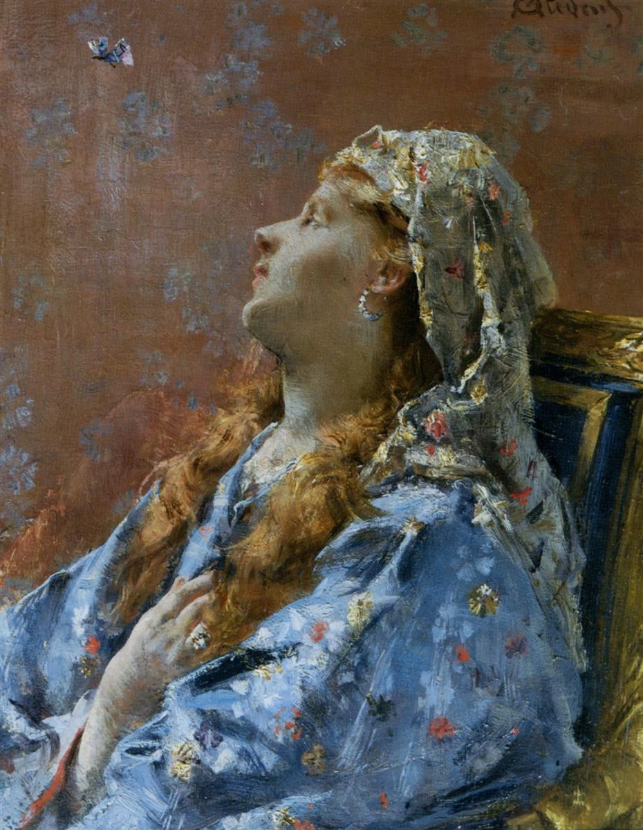 Alfred Émile Stevens - donna giapponese